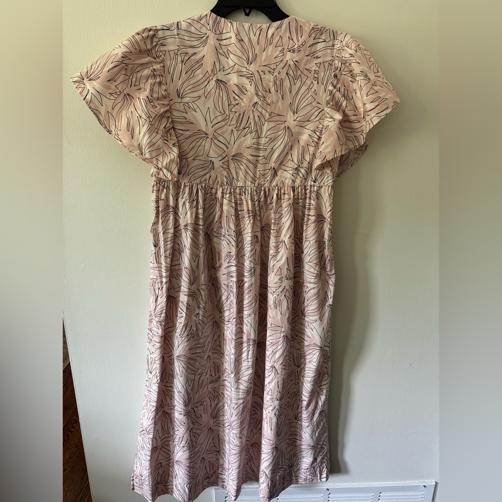 MAEVE By Anthropologie Printed Flutter-sleeve Babydoll Dress  Womens Size XXS - Picture 4 of 5